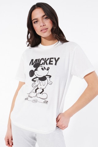 T-shirt de pyjama Basicmickiz - Ecru