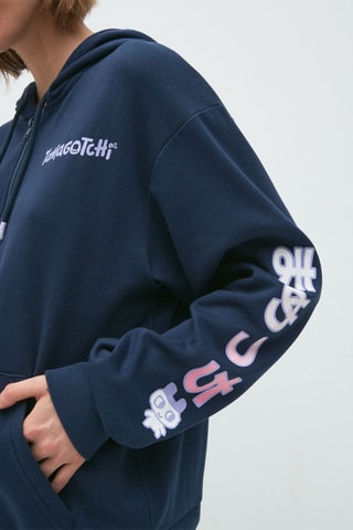 Sweat à capuche Mametchiz - Bleu marine