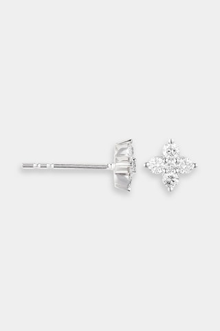 Puces Jania Or blanc et diamants