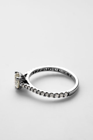 Solitaire Royal Or blanc et diamant