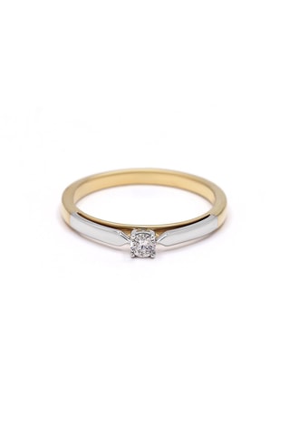 Solitaire Hope - Or jaune, or blanc et diamant