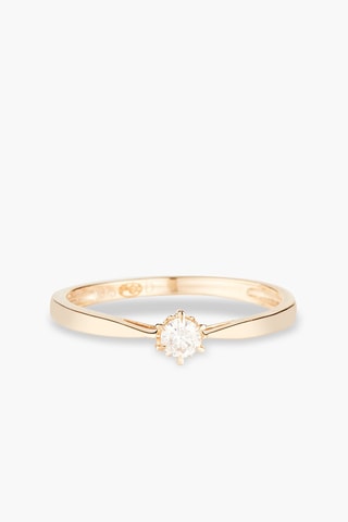 Solitaire Envoûtant - Or jaune et diamant