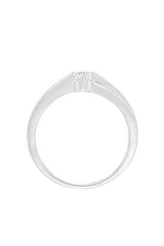 Bague Joli Solitaire - Or blanc et diamants