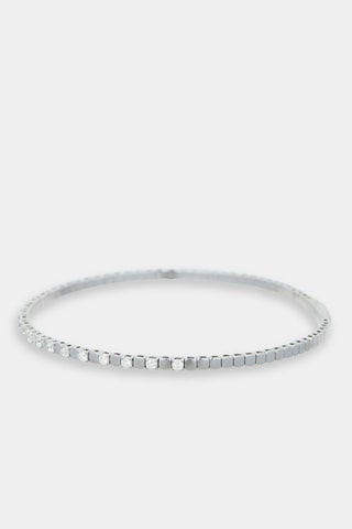 Jonc Catherine Or blanc et diamants