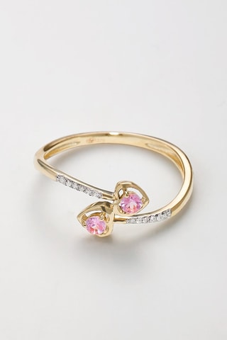 Bague Dyanne Or jaune, diamants et saphirs