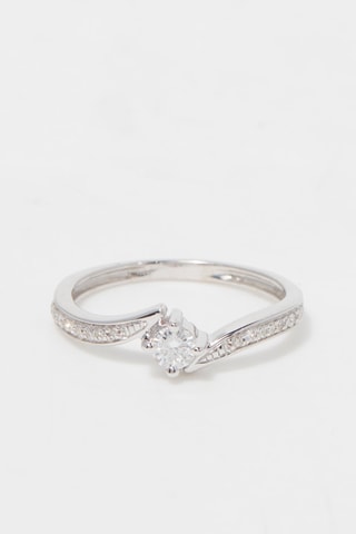 Bague Valseuse Or blanc et diamants