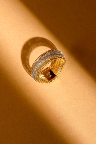 Bague Anneau Flamboyant - Or jaune