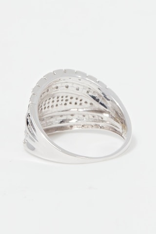 Bague Corselet Or blanc et diamants