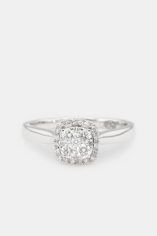 Bague Carré Etincelant - Or blanc et diamants 0,48 carat/29