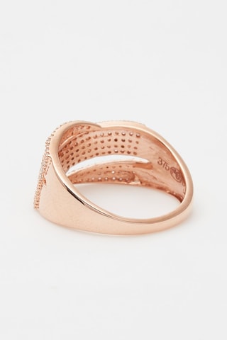 Bague Drapery Or rose et diamants