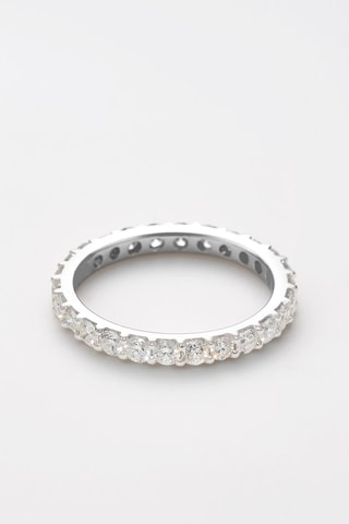 Alliance Tour Complet Lumineux - Or blanc et diamants