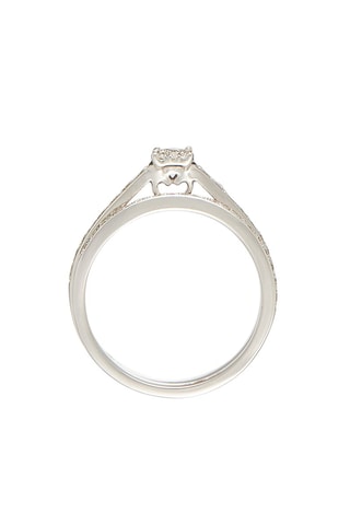 Alliance Amour éclatant  - Or blanc et diamants