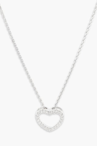 Pendentif Joli Cœur Or blanc et diamants