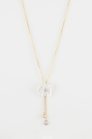 Pendentif Lumansia Or jaune, diamants et nacre