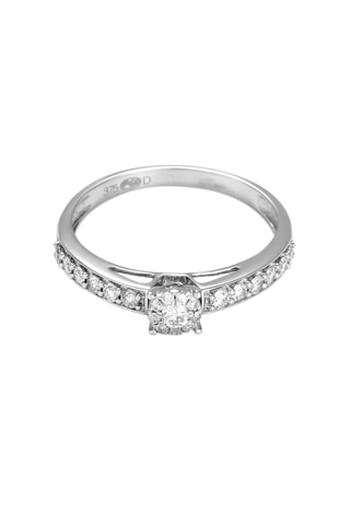 Bague Iseult - Or blanc et diamants