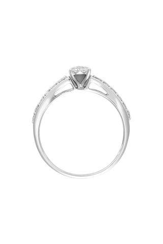 Bague Iseult - Or blanc et diamants