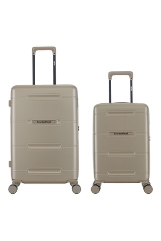 Valise weekend et valise cabine low-cost (M/XXS) - 66/55 cm - Beige