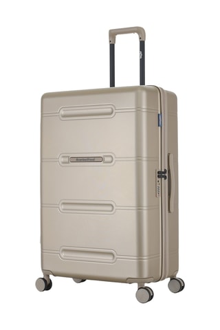 Valise XXS et valise grand volume - 55/76 cm - Beige