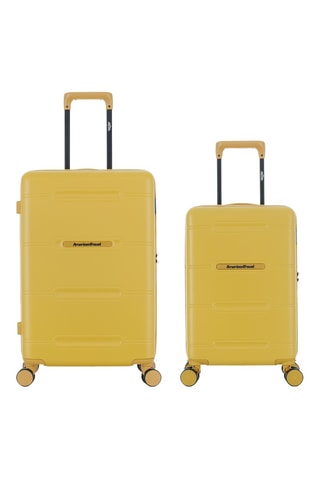 Valise cabine low-cost et valise semaine (XXS/M) - 55/66 cm - Jaune
