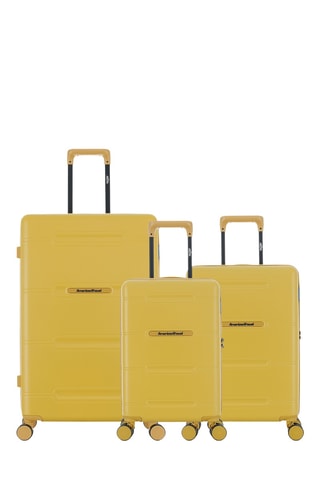 Set de 3 valises - 55/60/76 cm - Jaune