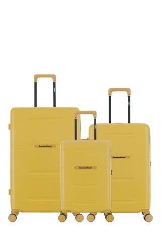 Set de 3 valises - 55/66/75 cm - Jaune