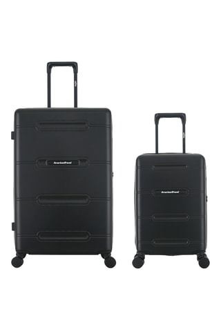 Valise cabine low-cost et valise grand volume (XS/L) - 55/76 cm - Noir