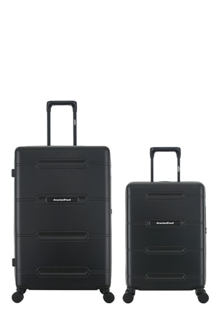 Valise cabine et valise grand volume (S/L) - 60/76 cm - Noir