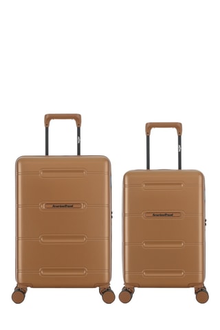 Valise cabine et valise cabine low-cost (S/XS) - 60/55 cm - Marron