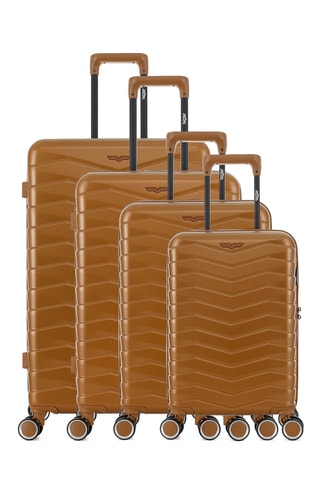 Set de 4 valises Seattle-O (XS/S/M/L) - 54/59/66/76 cm - Orange