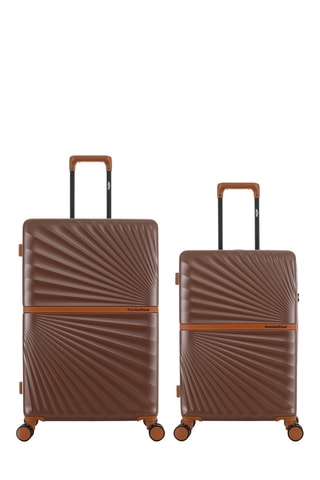 Valise semaine et valise grand volume Oakland (M/L) - 65,5/75,5 cm - Marron