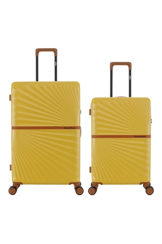 Valise semaine et valise grand volume Oakland (M/L) - 65,5/75,5 cm - Jaune