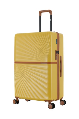 Valise semaine et valise grand volume Oakland (M/L) - 65,5/75,5 cm - Jaune