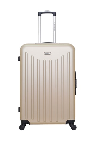 Valise cabine et grand volume Brooklyn (S/L) - 55/75 cm  - Noir et beige