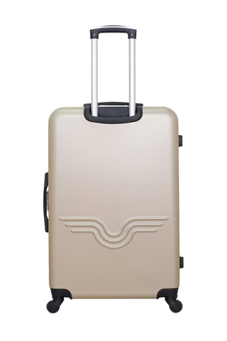 Valise cabine et grand volume Brooklyn (S/L) - 55/75 cm  - Noir et beige