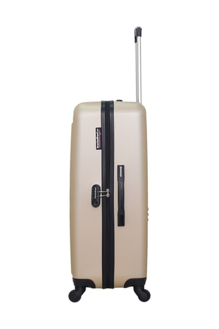 Valise cabine et grand volume Brooklyn (S/L) - 55/75 cm  - Noir et beige