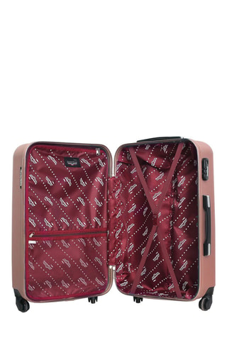 Valise cabine Brooklyn (S) - 50 cm  - Noir, rose et argenté