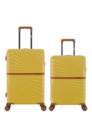 Valise cabine et valise semaine Oakland (S/M) - 58,5/65,5 cm - Jaune