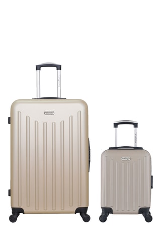 Valise cabine low-cost et valise grand volume Brooklyn - 75/46 cm - Beige
