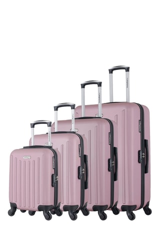 Set de 4 valises Brooklyn (XS/S/M/L) - 46/55/65/75 cm  - Argenté, doré et noir