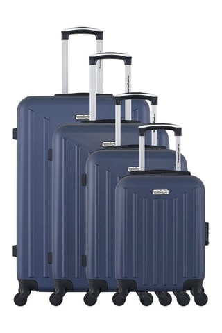 Set de 4 valises Brooklyn (XS/S/M/L) - 46/55/65/75 cm  - Bleu marine