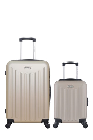 Valise cabine low-cost et valise semaine Brooklyn - 46/65 cm - Beige