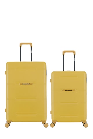 Valise semaine et valise grand volume Cleveland (M/L) - 66/76 cm - Jaune