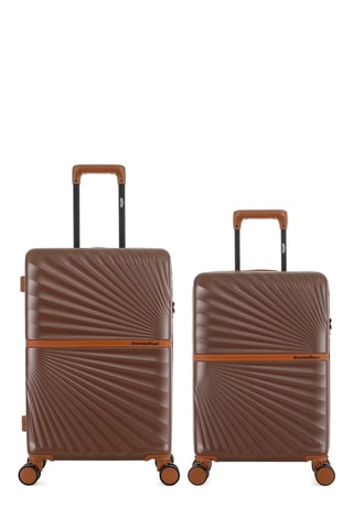 Valise cabine et valise semaine Oakland (S/M) - 58,5/65,5 cm - Marron