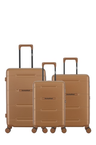 Set de 3 valises - 55/60/66 cm - Marron