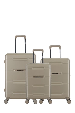 Set de 3 valises - 55/60/66 cm - Beige