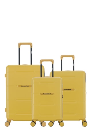 Set de 3 valises - 55/60/66 cm - Jaune