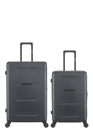 Valise grand volume et valise semaine Cleveland (M/L) - 76/66 cm - Gris