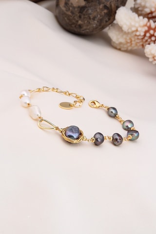 Bracelet - Perles de culture et nacre