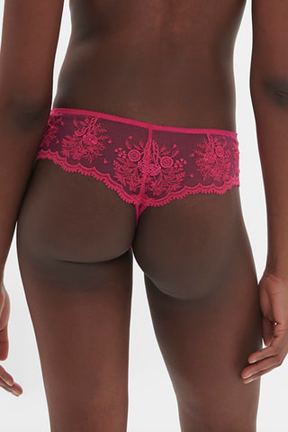 Tanga in pizzo Intrigue - Rosa