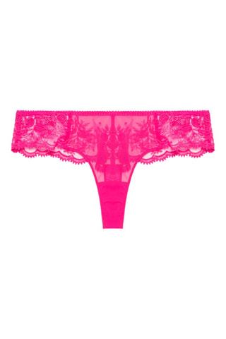 Tanga in pizzo Intrigue - Rosa